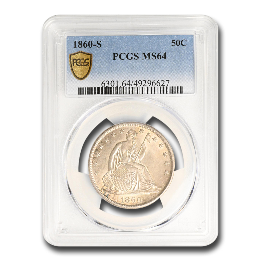 1860 S Seated Liberty Half Dollar Value - APMEX